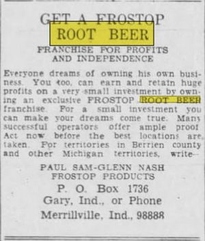 Frostop Root Beer - Mar 1955 Ad For Franchise Opportunity (newer photo)